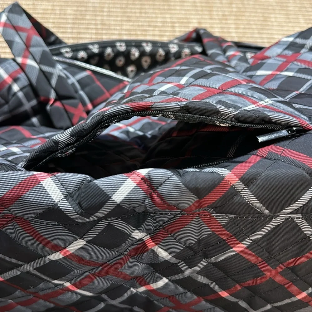 Vera Bradley Plaid Large Travel
Duffle Bag - Paris Plaid Performance - Picture 8 of 17